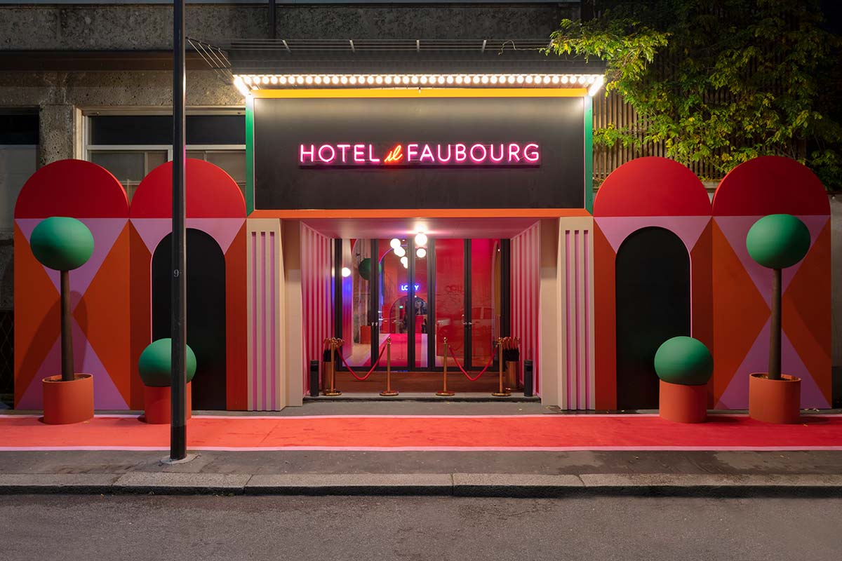 Hotel Faubourg by Hermès, Design Agostino Iacurci, 2021 - Teatro Parenti, Milan - Photo © Lorenzo Palmieri