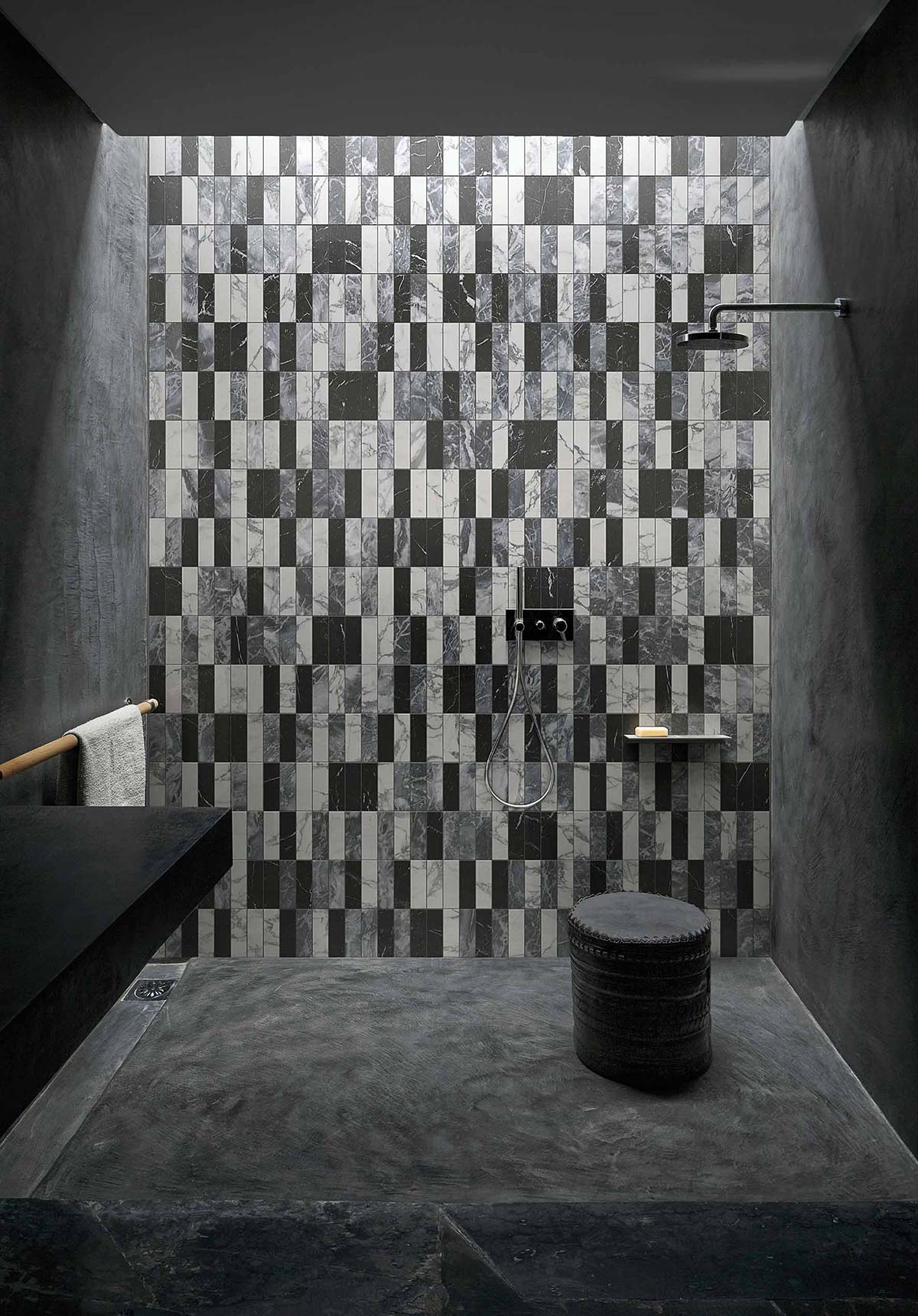 Modulo 1, Chiaroscuro matt, Studio KO collection by Bisazza, Design Studio KO - Photo © Dan Glasser