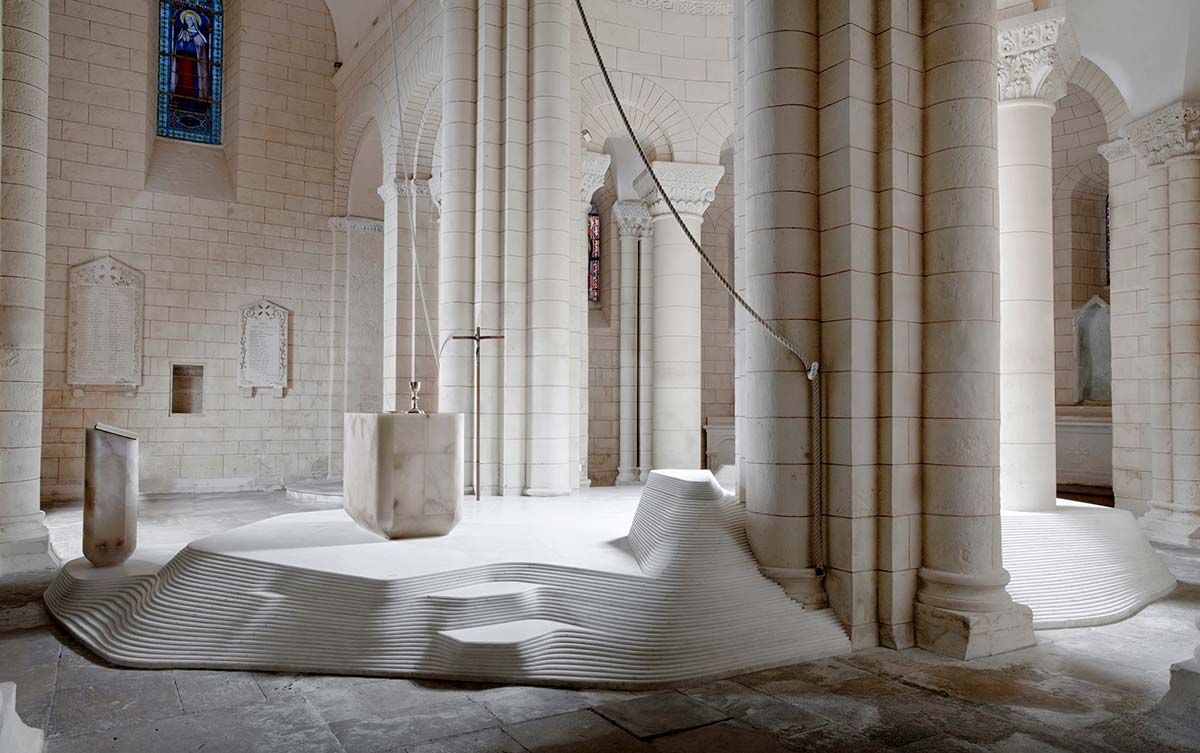 St Hilaire church in Melle by Mathieu Lehanneur