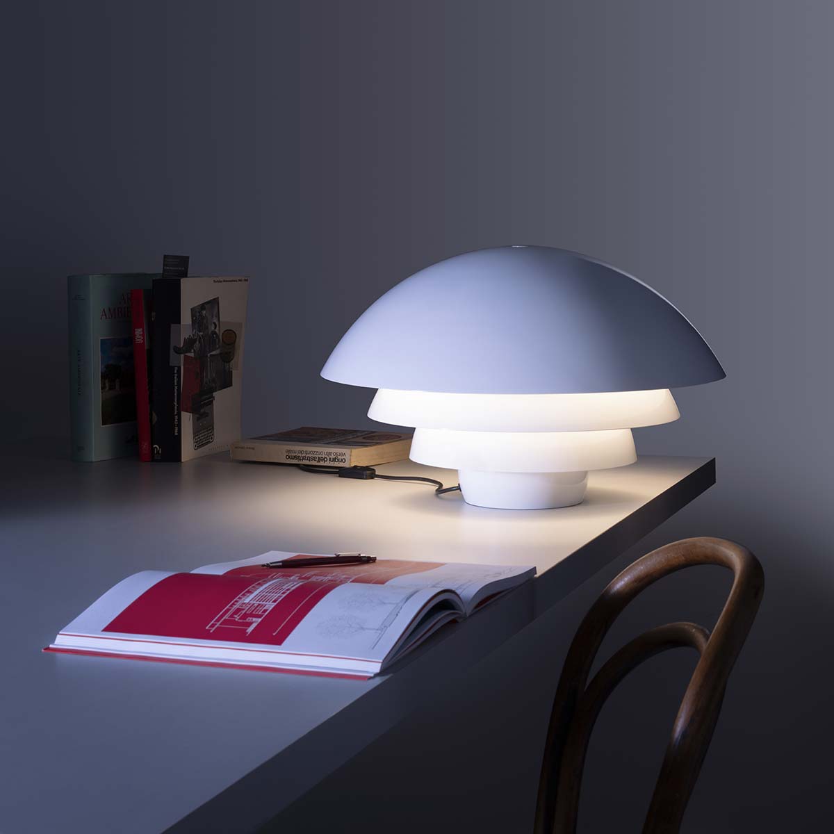 Visiere by Martinelli Luce, Design Sergio Asti