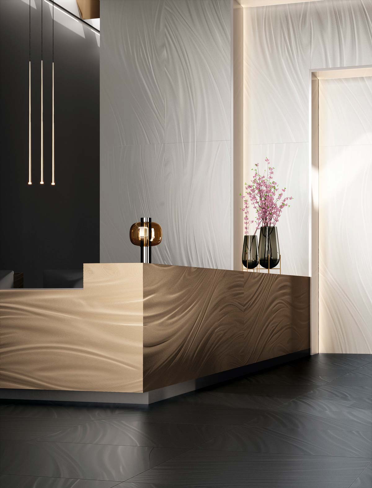 Luce by Iris Ceramica, Design Guillermo Mariotto