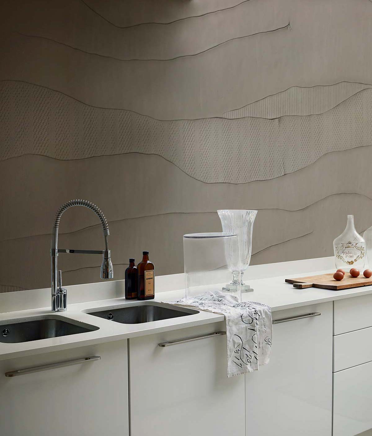 Riversand, WET System collection by Wall&decò, Design Ruga Perissinotto