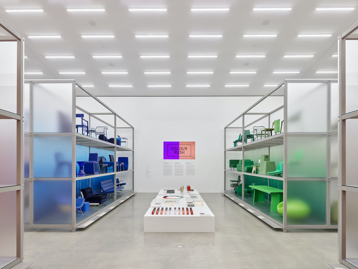 "Colour Rush! An Installation by Sabine Marcelis", Vitra Schaudepot © Vitra Design Museum. Ph: Mark Niedermann