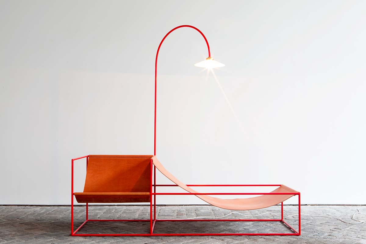 Bespoke. Muller Van Severen, Duo Seat Lamp © Muller Van Severen