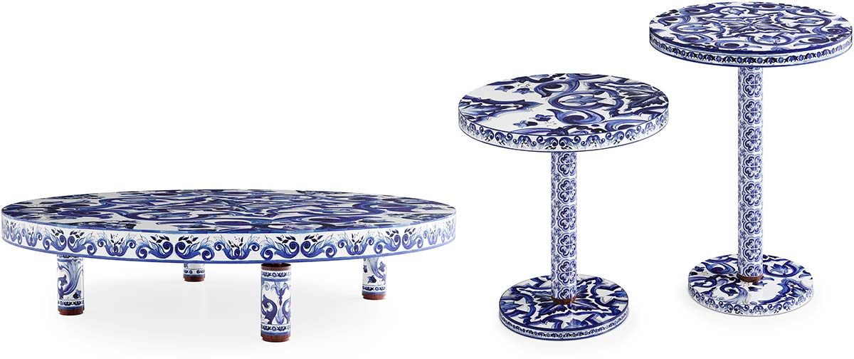 Aurora & Atena, Blu Mediterraneo colletion by Dolce & Gabbana Casa