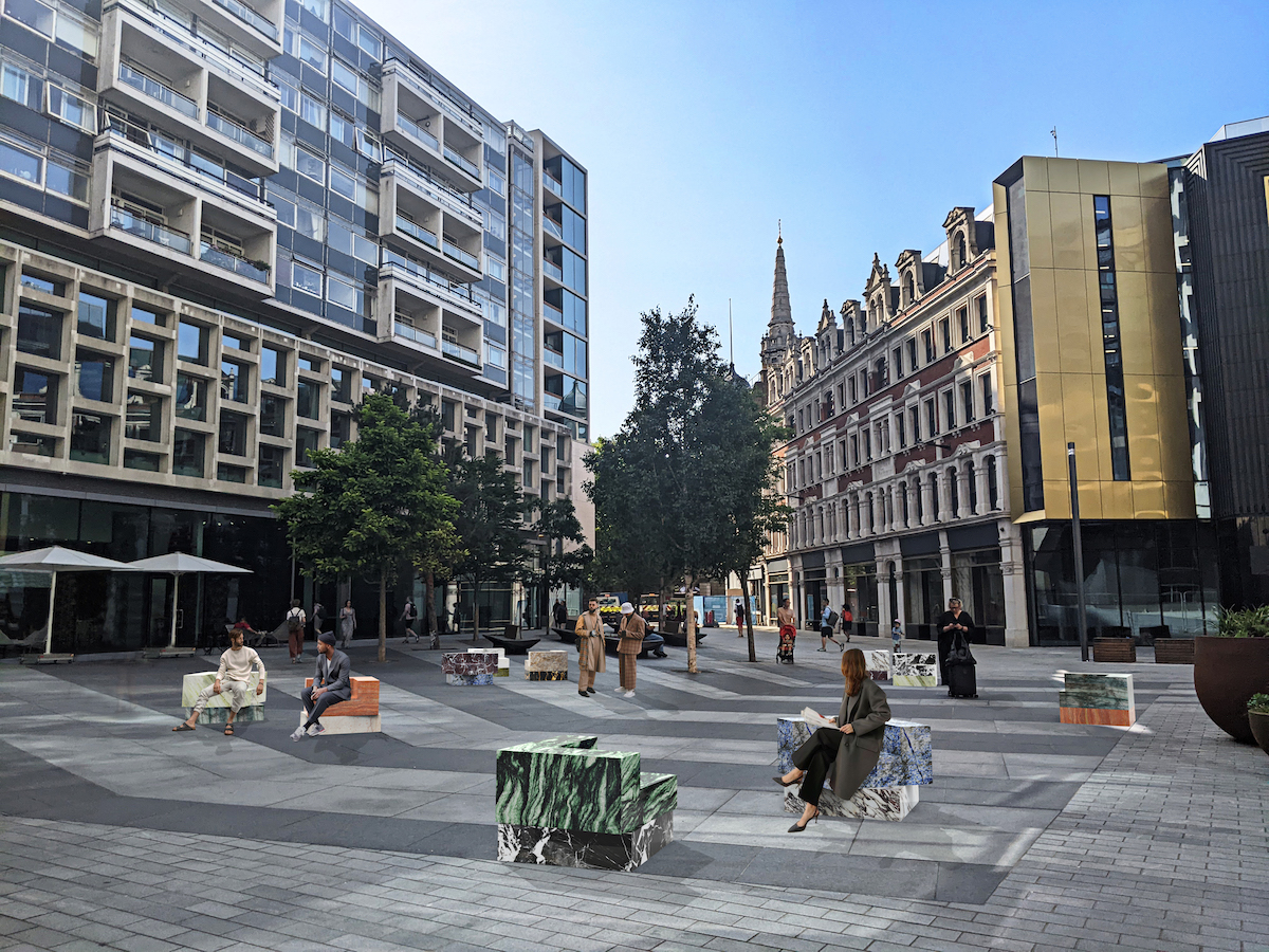 Landmark Project 'Swivel' by Sabine Marcelis @ London Design Festival