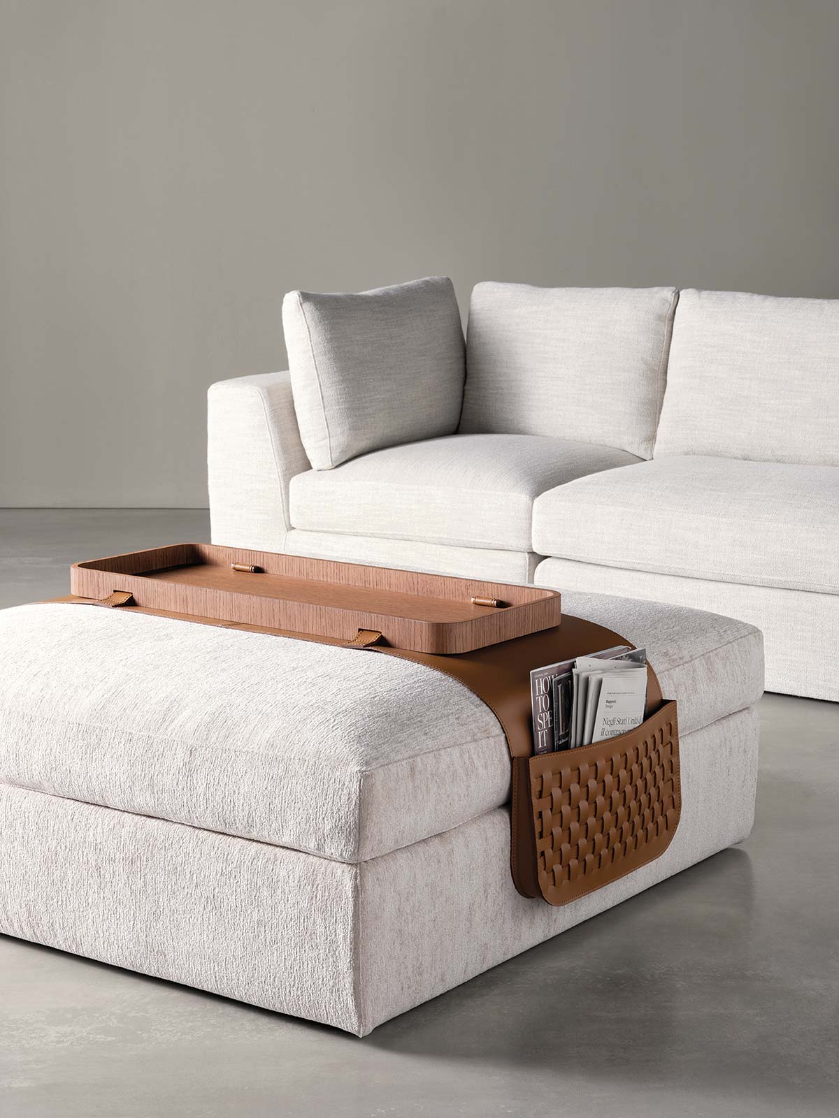 Tray pocket by Meridiani, Design Andrea Parisio